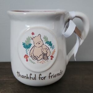 Rae Dunn Disney Winnie The Pooh 'Thankful for Friends' Mug